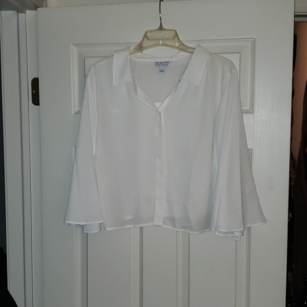 Ashley Nell Tipton crop blouse